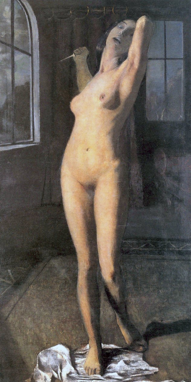 Lucretia, eller den nakenmorderinne, ca. 1903 av Otto Mueller