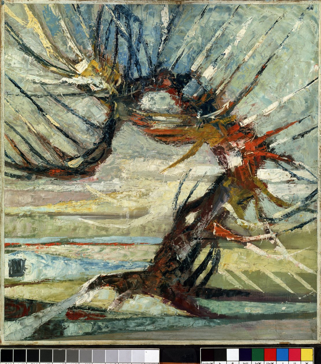 "Et tre" (Et tre) Maleri av Otto Mueller (1874-1930) (ekspresjonisme) Olje på lerret. Mikalojus Konstantinas Ciurlionis kunstmuseum, Kaunas, Litauen av Otto Mueller