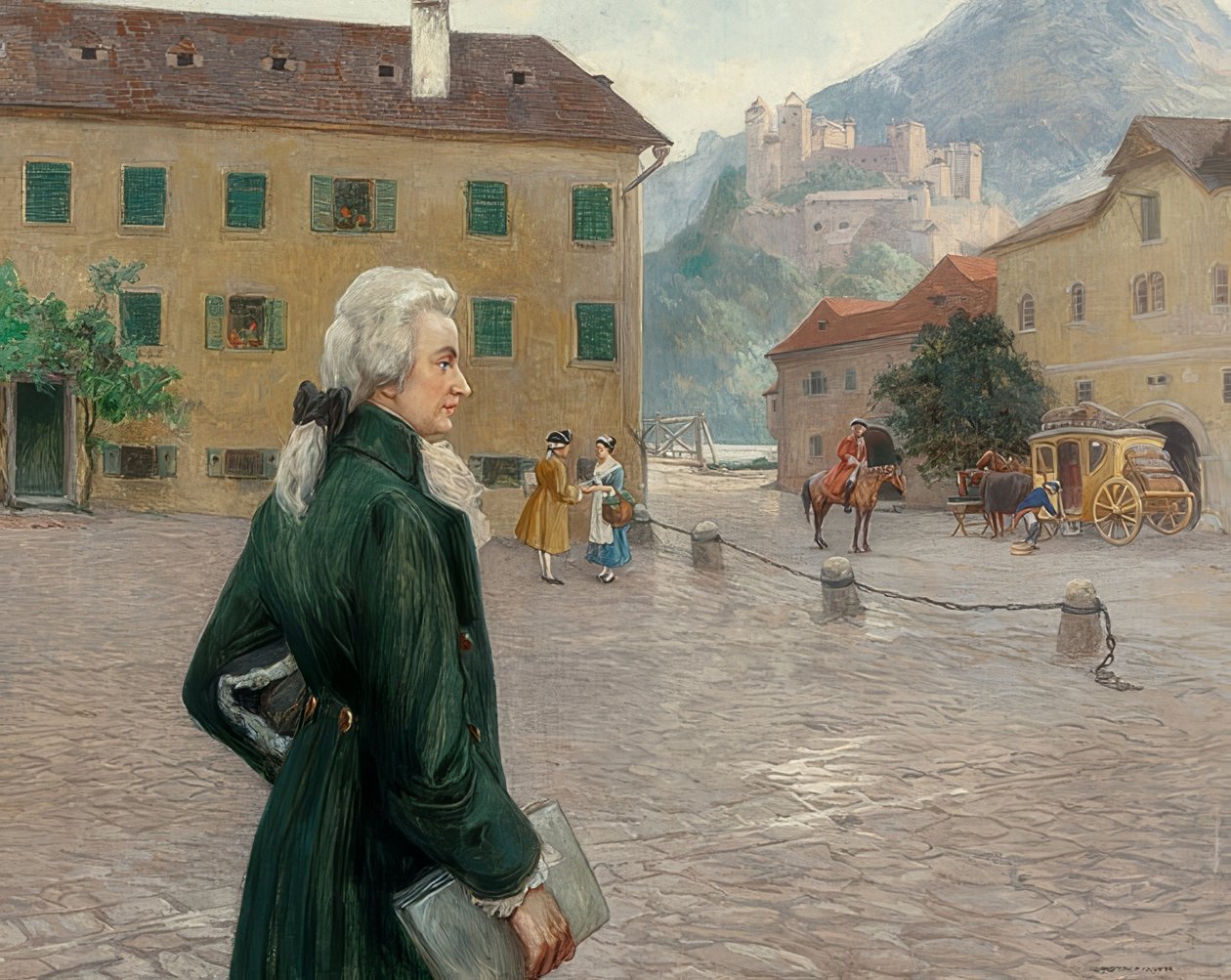 Den unge Mozart i Salzburg av Otto Robert Nowak