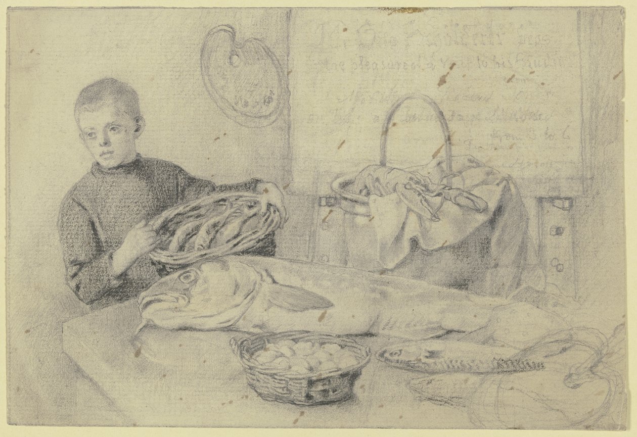 Hos fiskehandleren av Otto Scholderer