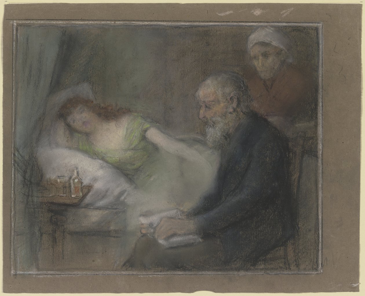 Ved sykesengen av Otto Scholderer