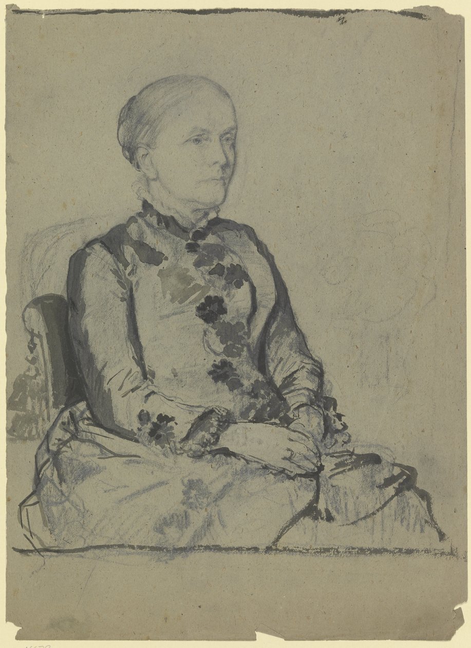 Portrett av Amalie Scholderer, kunstnerens svigerinne av Otto Scholderer
