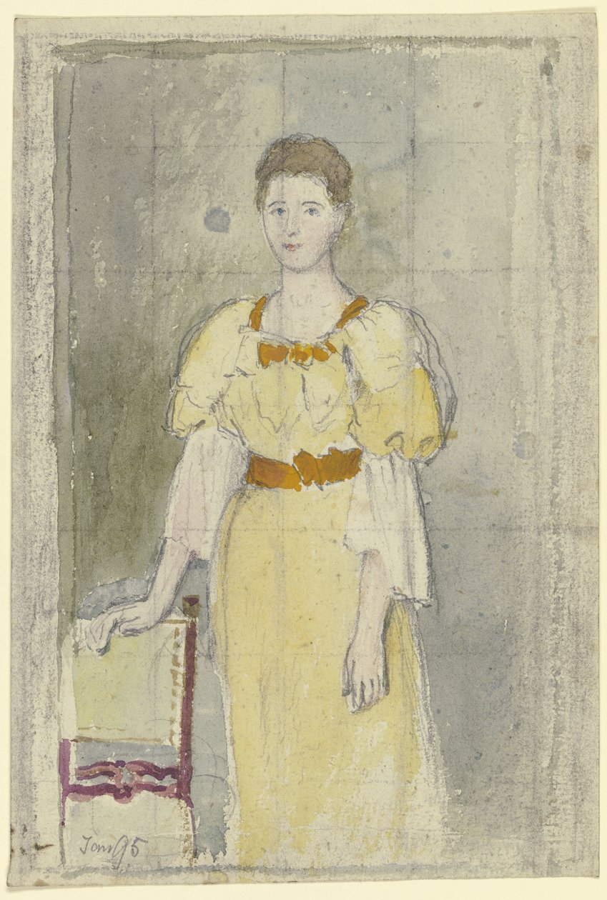 Stående dame av Otto Scholderer