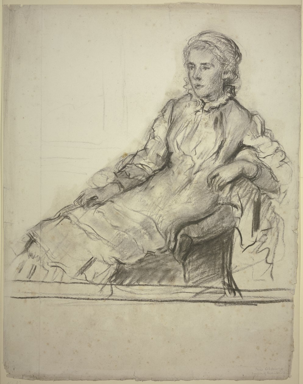 Miss Cobden i lenestolen av Otto Scholderer