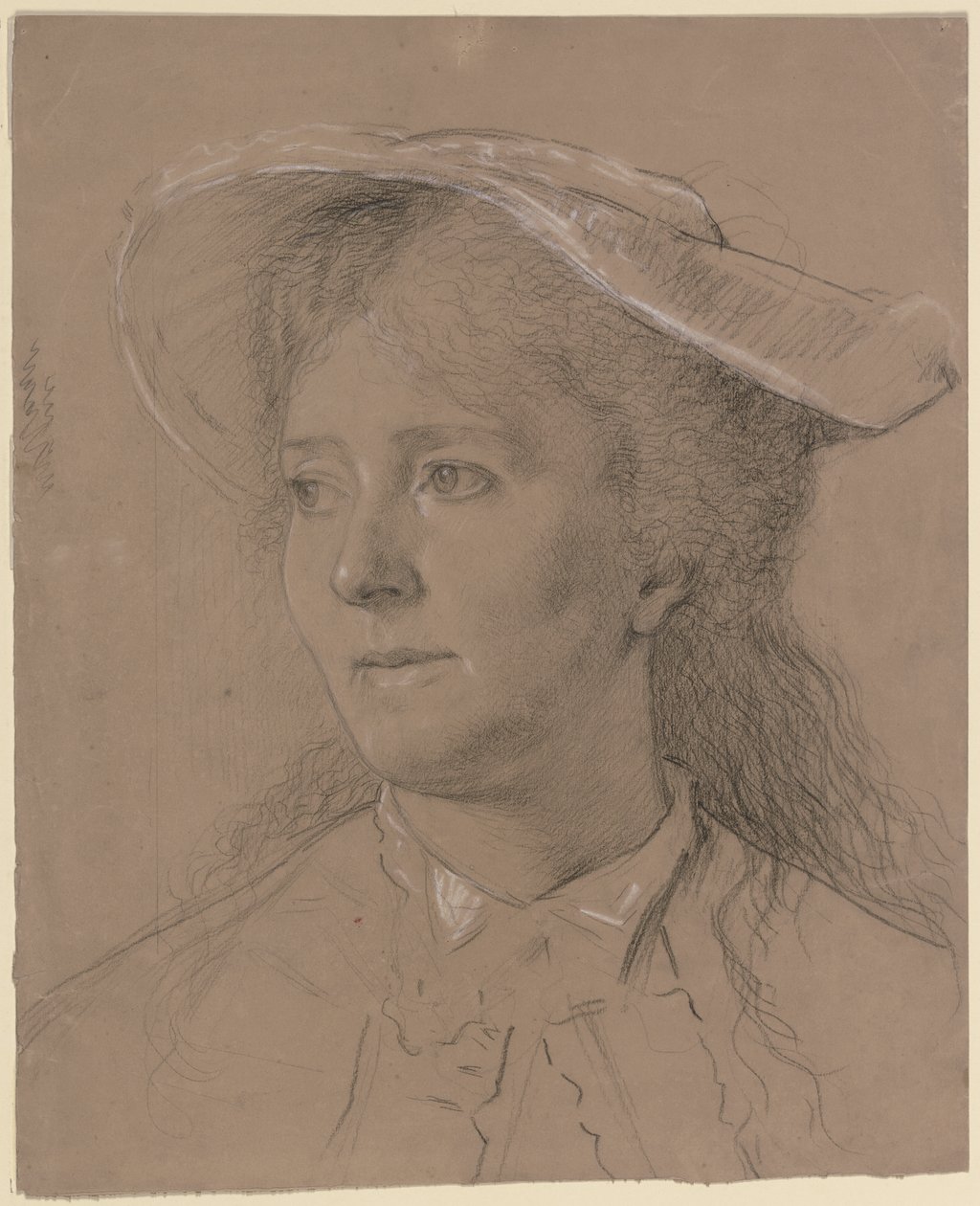 Portrett av Luise Scholderer av Otto Scholderer