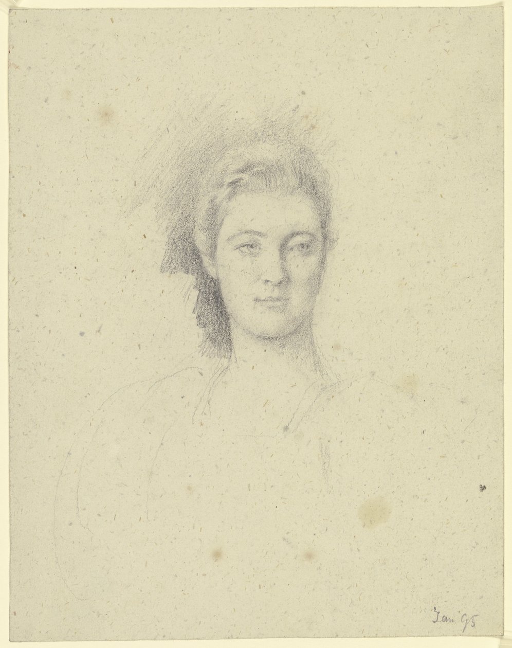 Portrett av Miss Martin av Otto Scholderer