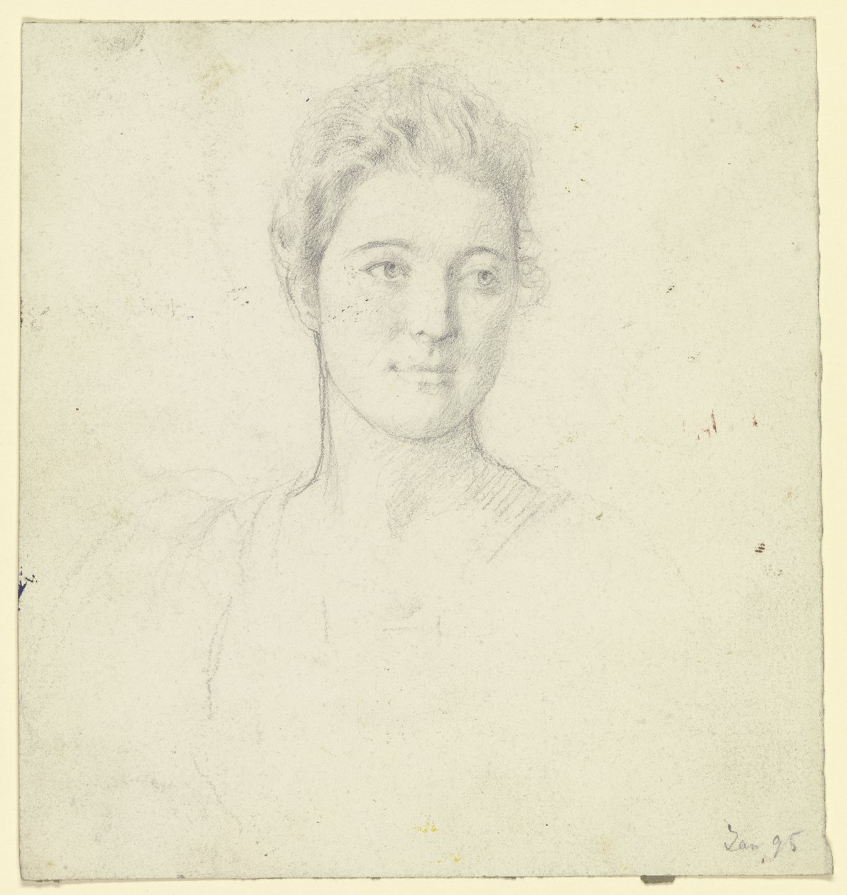 Portrett av Miss Martin av Otto Scholderer