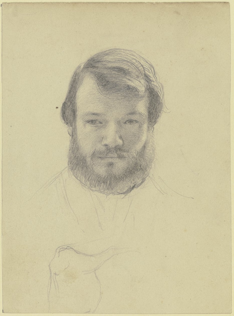 Kunstnerens selvportrett av Otto Scholderer