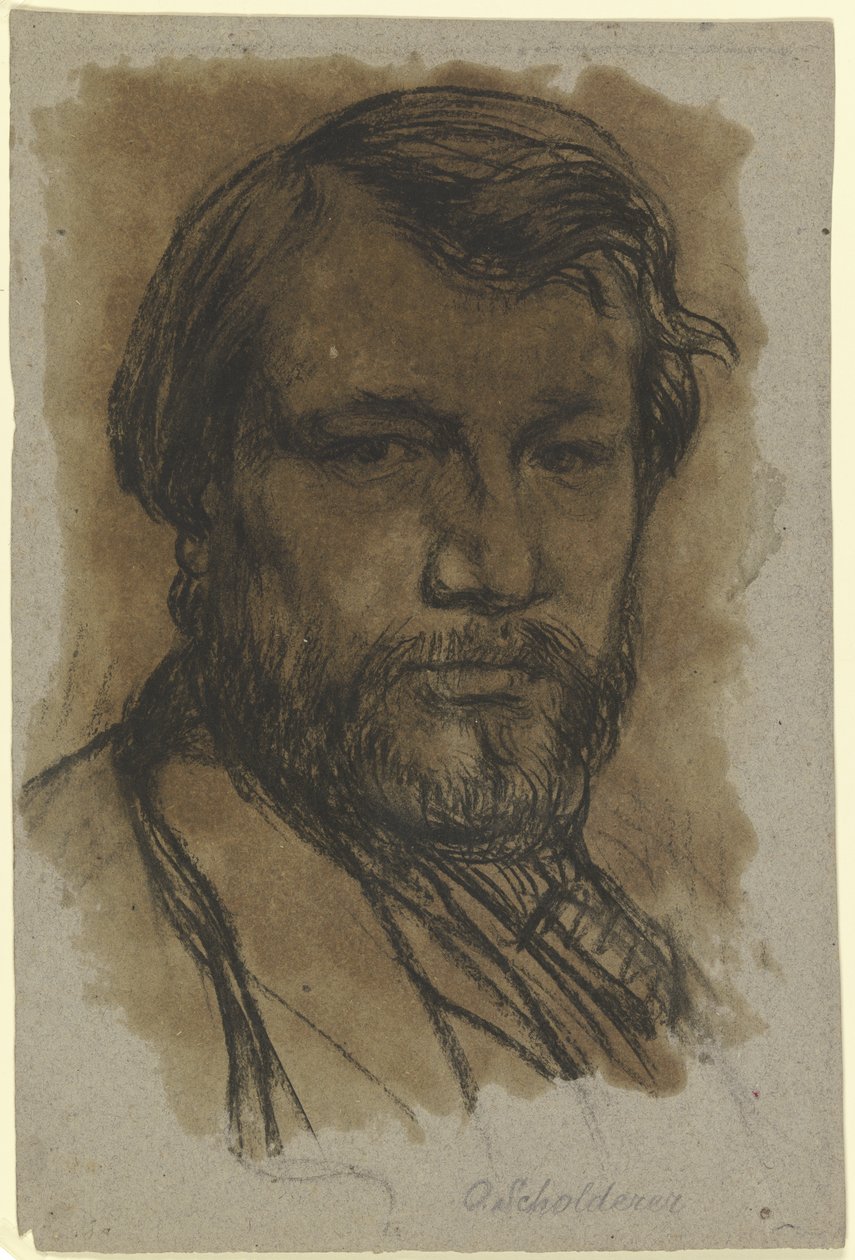 Kunstnerens selvportrett av Otto Scholderer