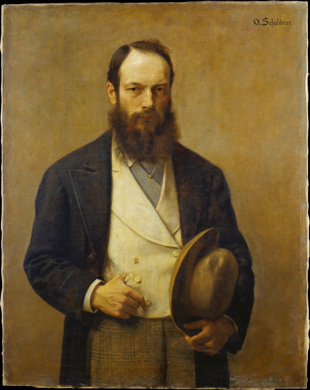 Selvportrett av Otto Scholderer