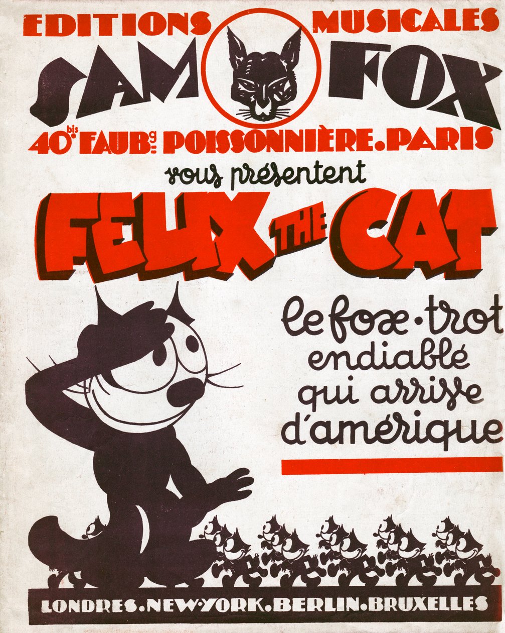 Katten Felix. (gravering, ca 1930) av Otto and Sullivan Pat Messmer