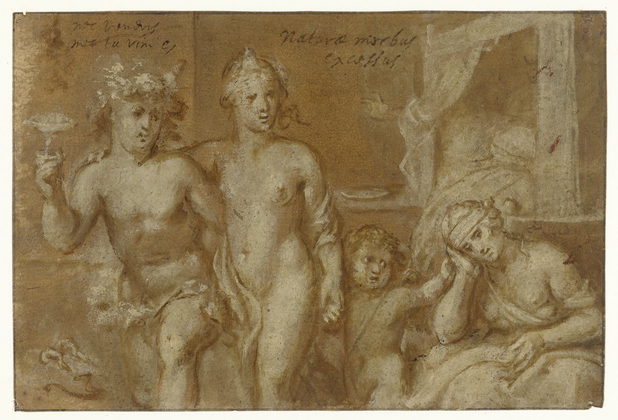 Konsekvenser av samleie med Bacchus og Venus av Otto van Veen