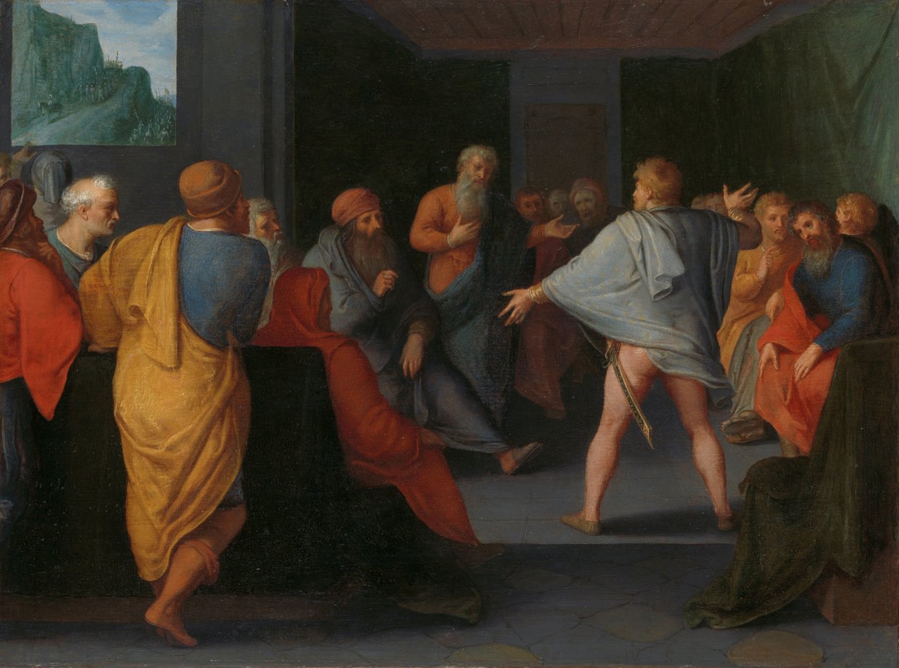 Gallernes konferanse i Reims Forsamlingen av gallerne i Reims en av en serie på tolv om batavernes opprør mot romerne av Otto van Veen