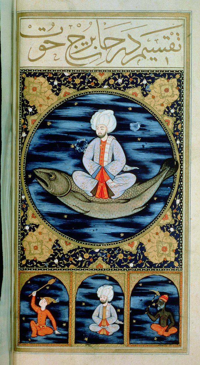 SUF.TURE 242 f.30v Fiskene av Ottoman School