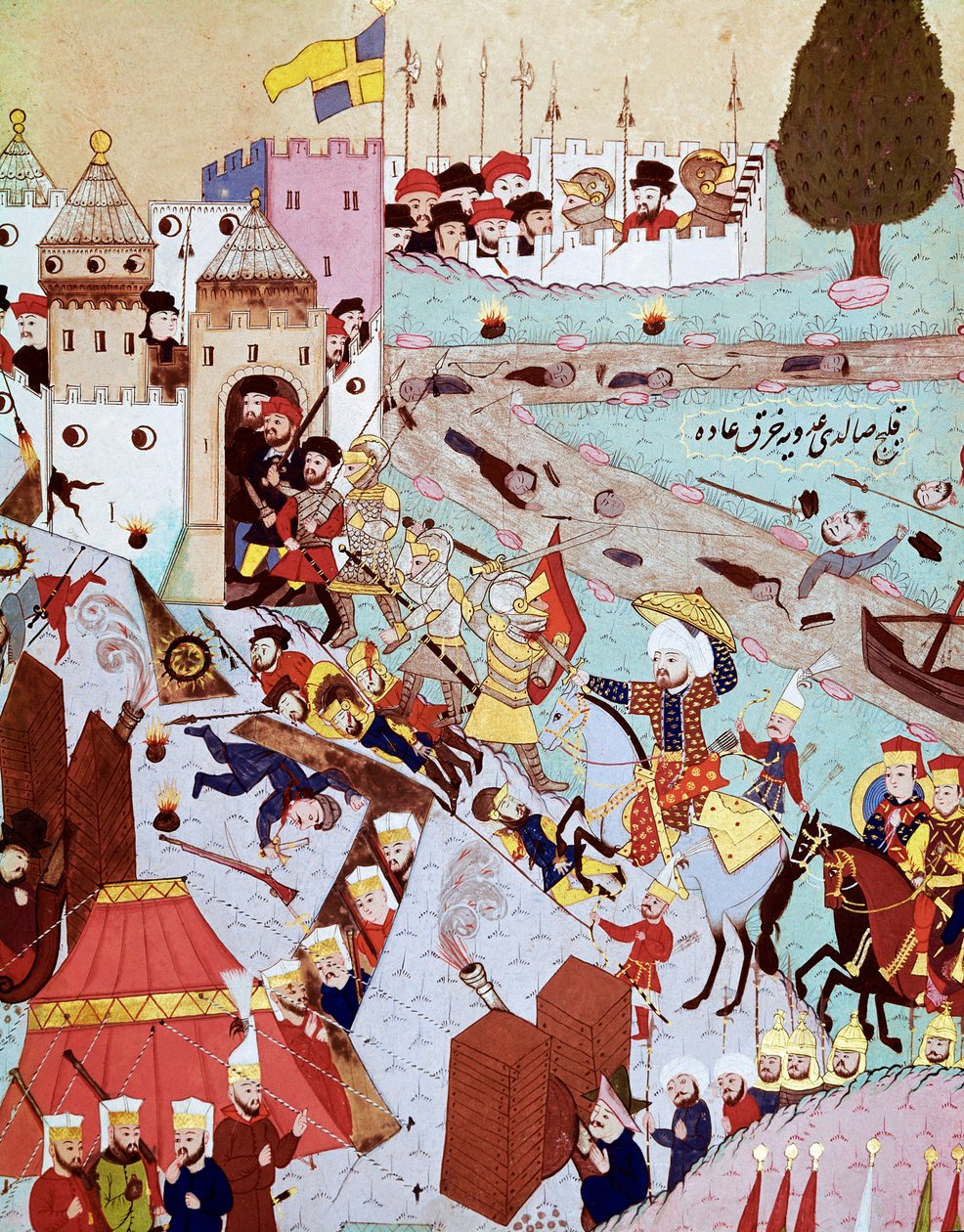 Overtakelse av Beograd av hæren til Soliman I den storslåtte av Ottoman School