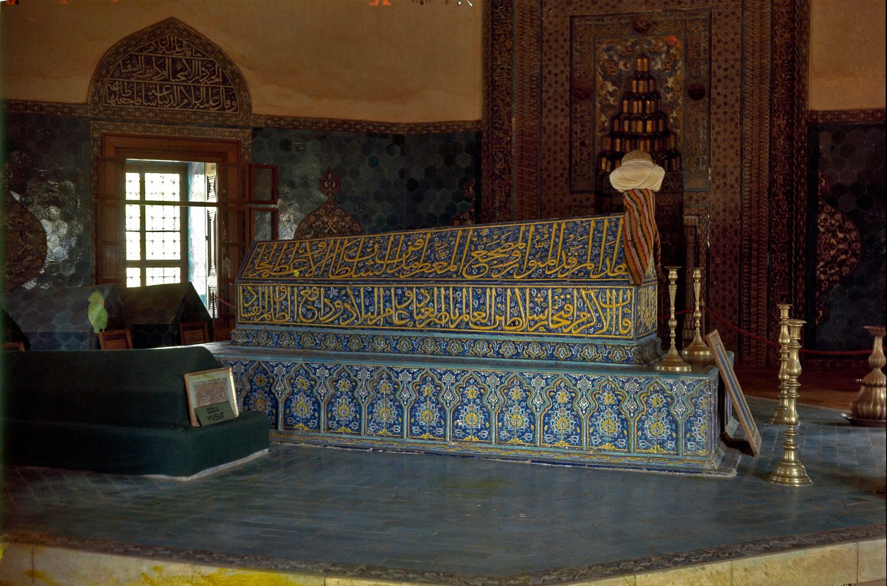 Graven til sultanen Mehmet Celebi I i den grønne mausoleen av Ottoman School