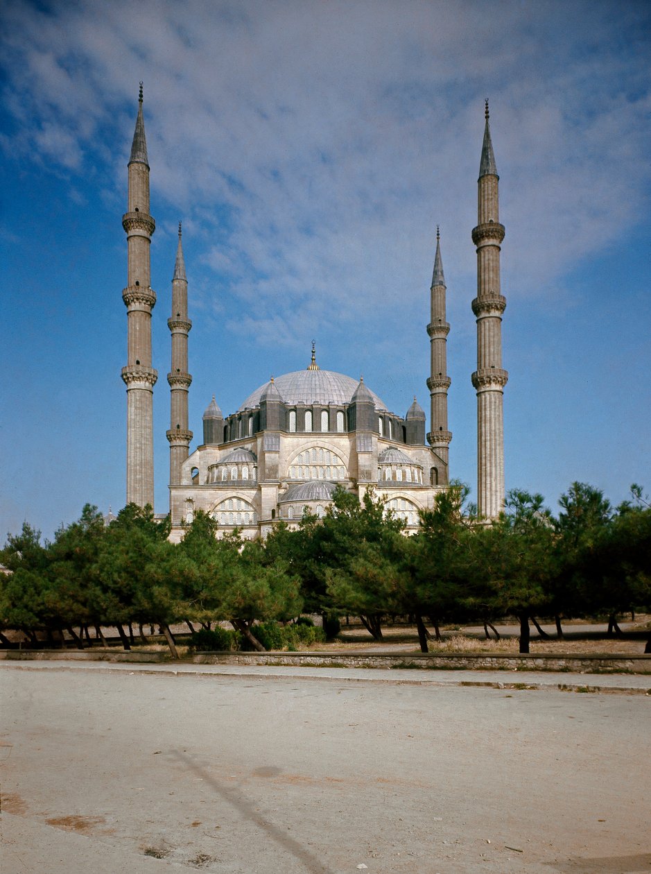 Utsikt over moskeen (1575) av Ottoman School