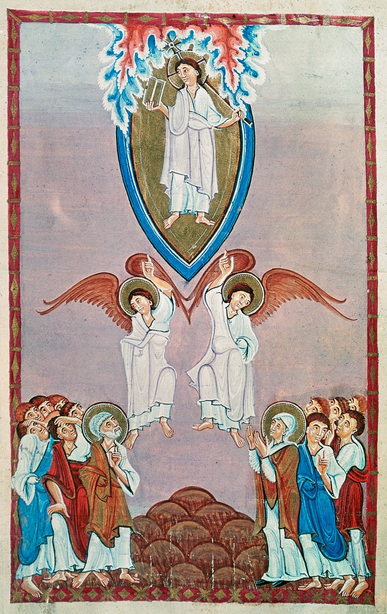 Ms 91 f.96 Himmelfart av Ottonian