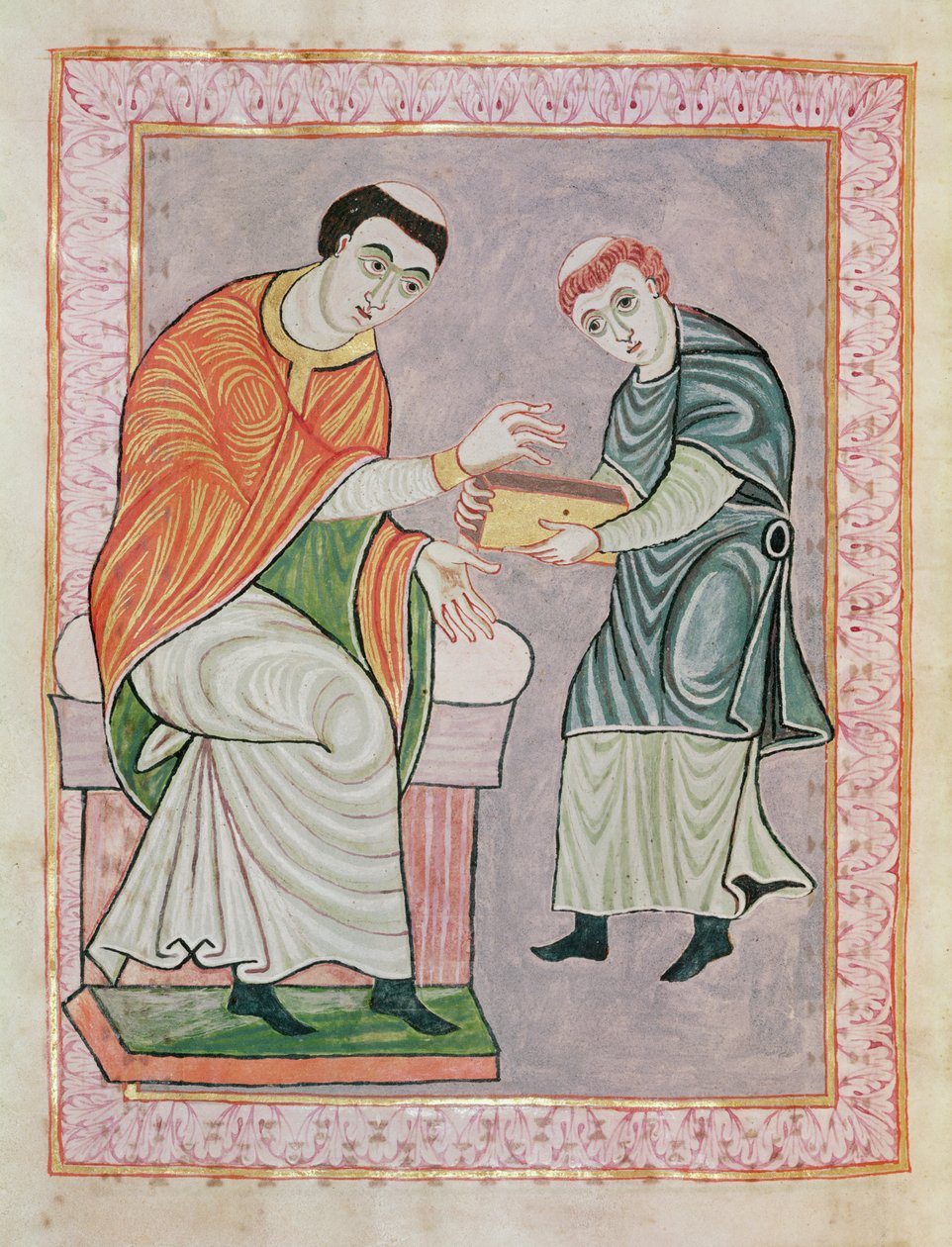 Skriveren Anno før Gero, fra Gero Codex, c.969 av Ottonian