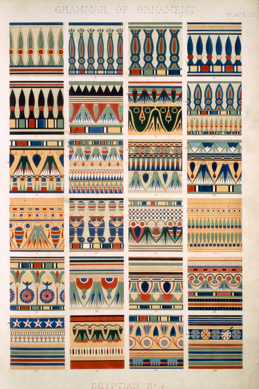 Egyptian No 4, Plate VII, fra 