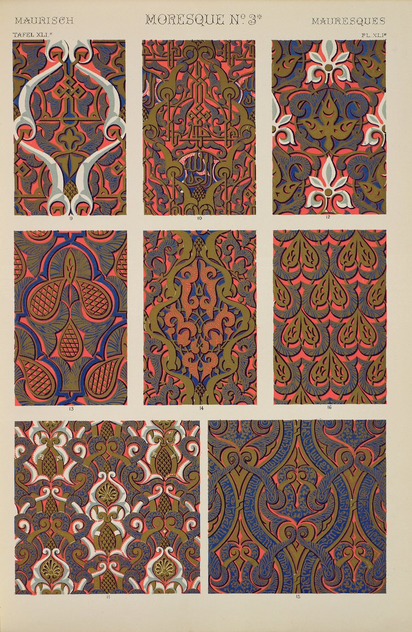 Mooresque Ornament fra Ch X, plate XLI av 