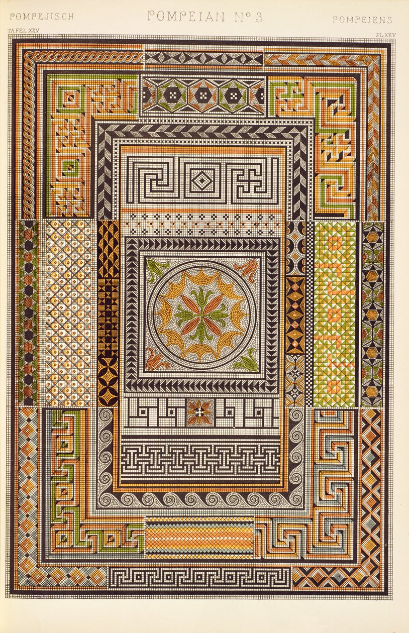 Pompeiian Ornament fra Ch V, plate XXV av 