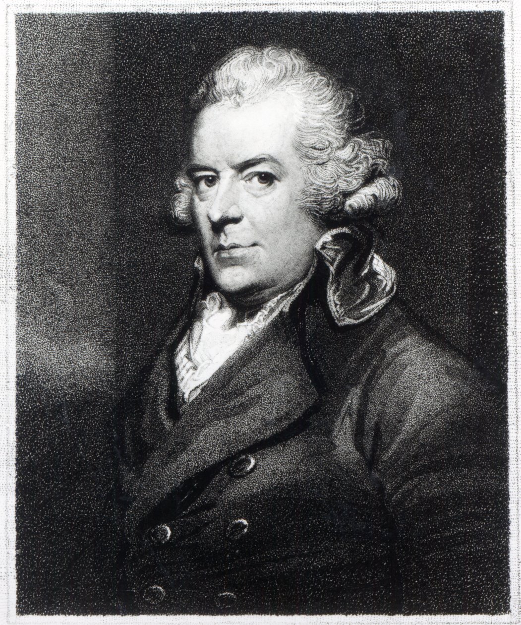 James Wyatt Esq. RA, gravert av Joseph Singleton, ca. 1795 av Ozias Humphry