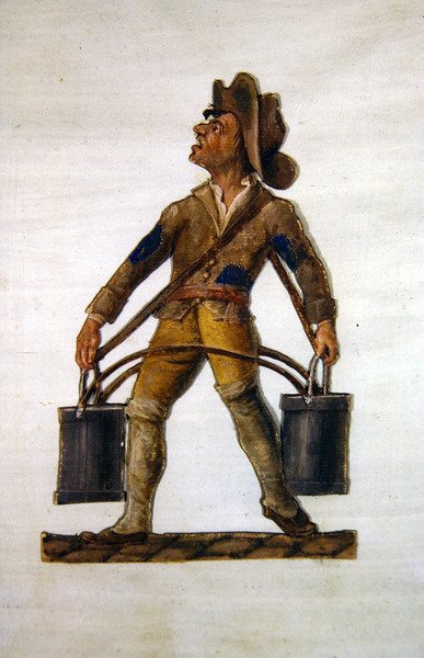 Vannbæreren (gouache) av P. A. and J.B. Lesueur