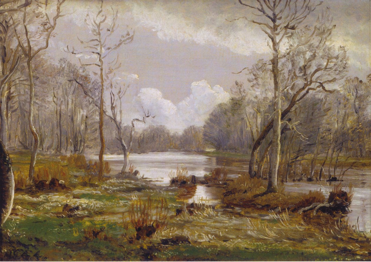 Oversvømmelse av Susåen, Herlufsholm av P. C. Skovgaard
