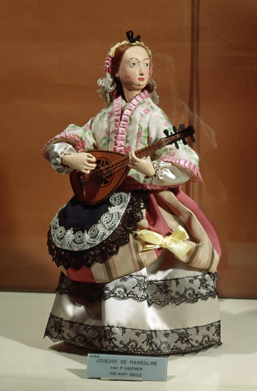 Automat av en mandolinspiller (blandet media) av P. Gauthier