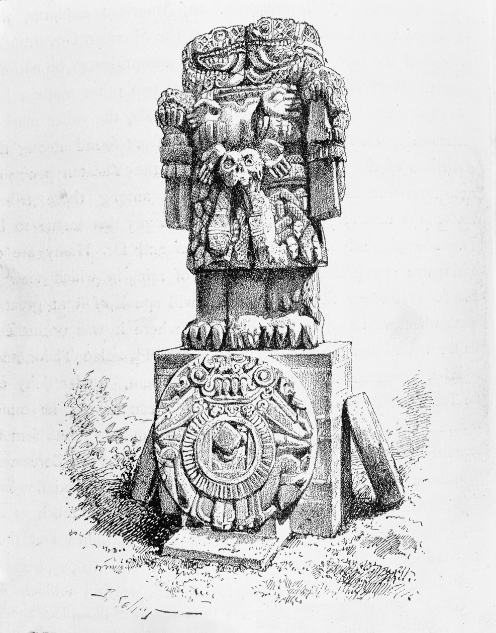 Statue av gudinnen Coatlicue, fra 