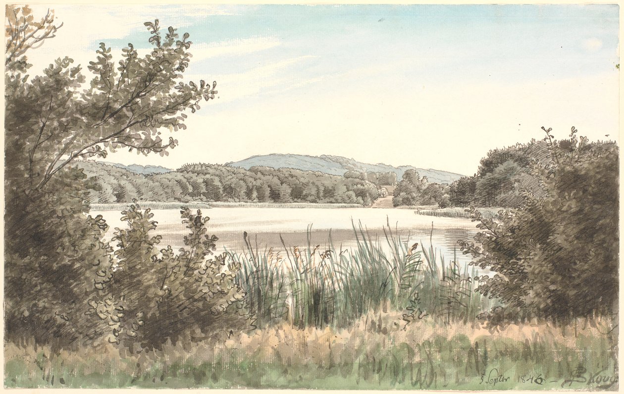Hundesøen på Møen. av P.C. Skovgaard