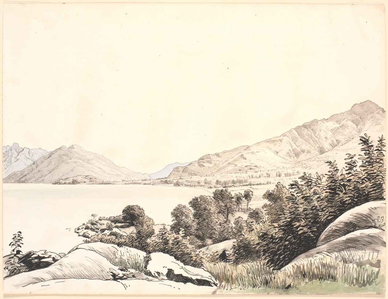 Batch fra en norditaliensk innsjø av P.C. Skovgaard