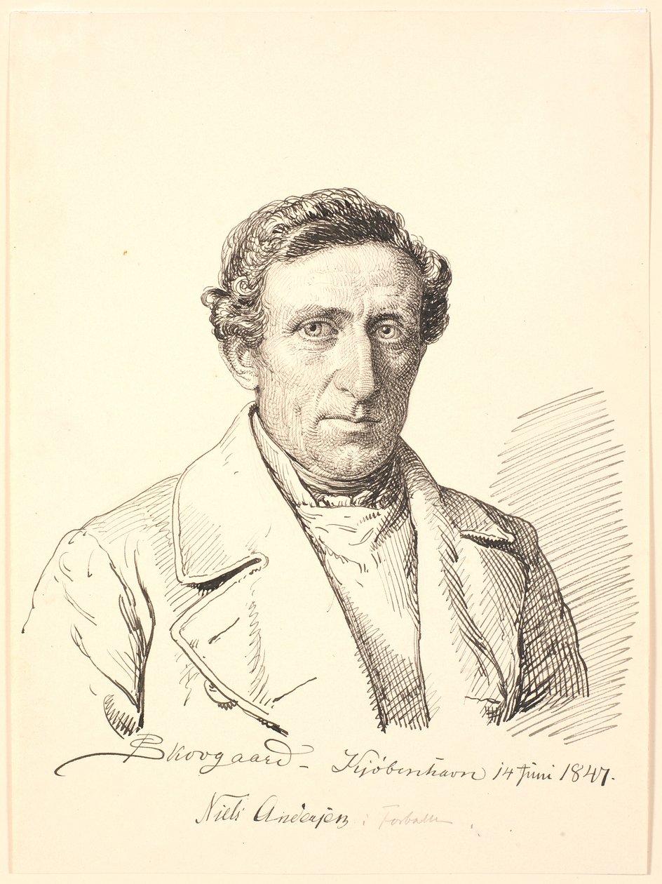 Portrett av Niels Andersen i Forballe. av P.C. Skovgaard