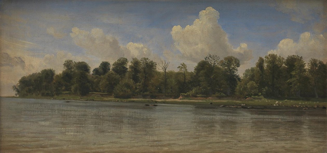 Strand ved Præstø av P.C. Skovgaard