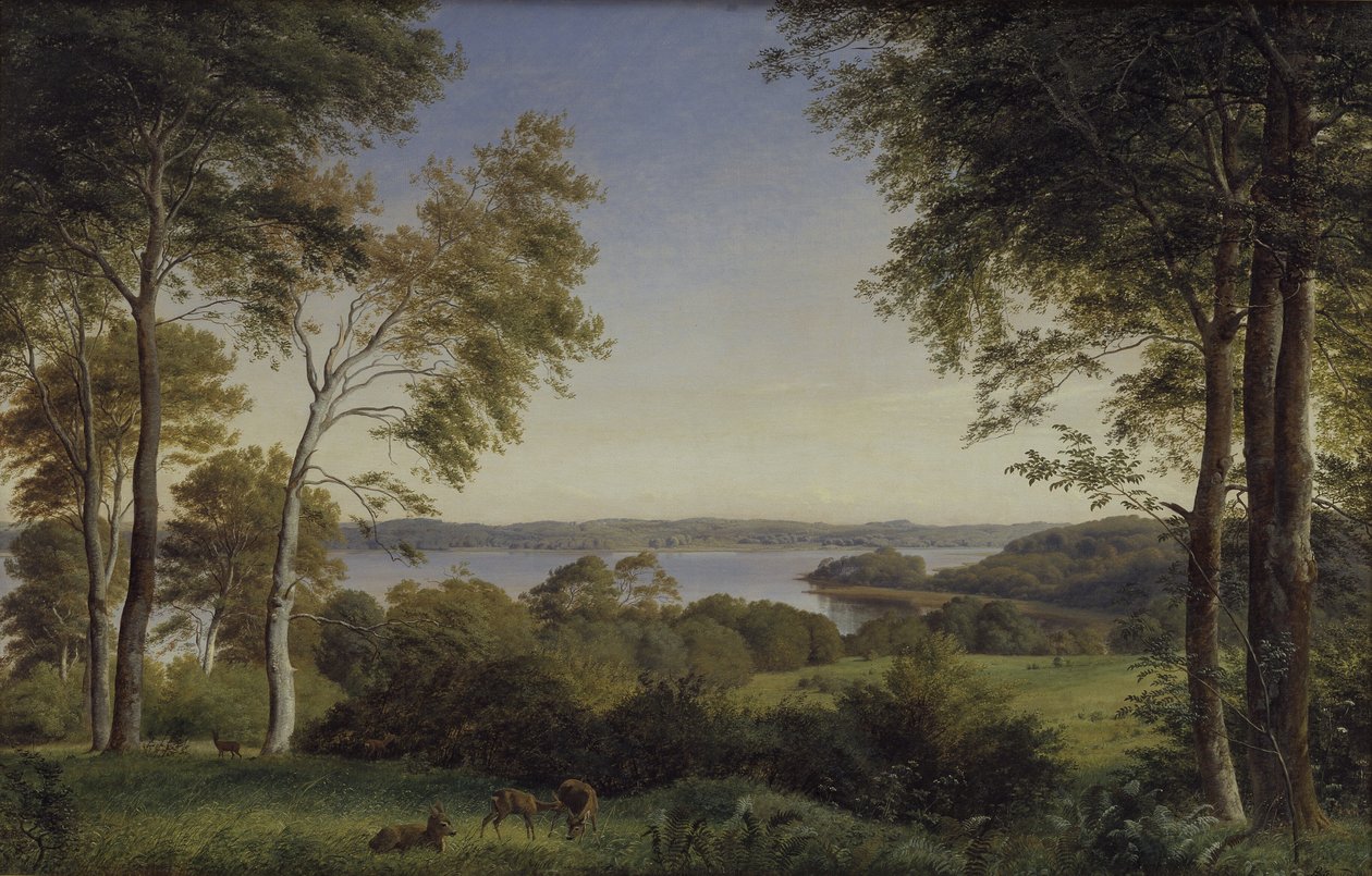 Utsikt over Skarre Sø av P.C. Skovgaard
