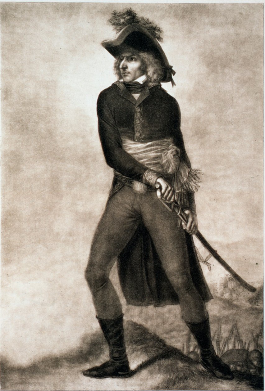 Carl XIV Johan av Sverige, da han var feltmarskalk av Frankrike, c1804-c1810 av PM Mix