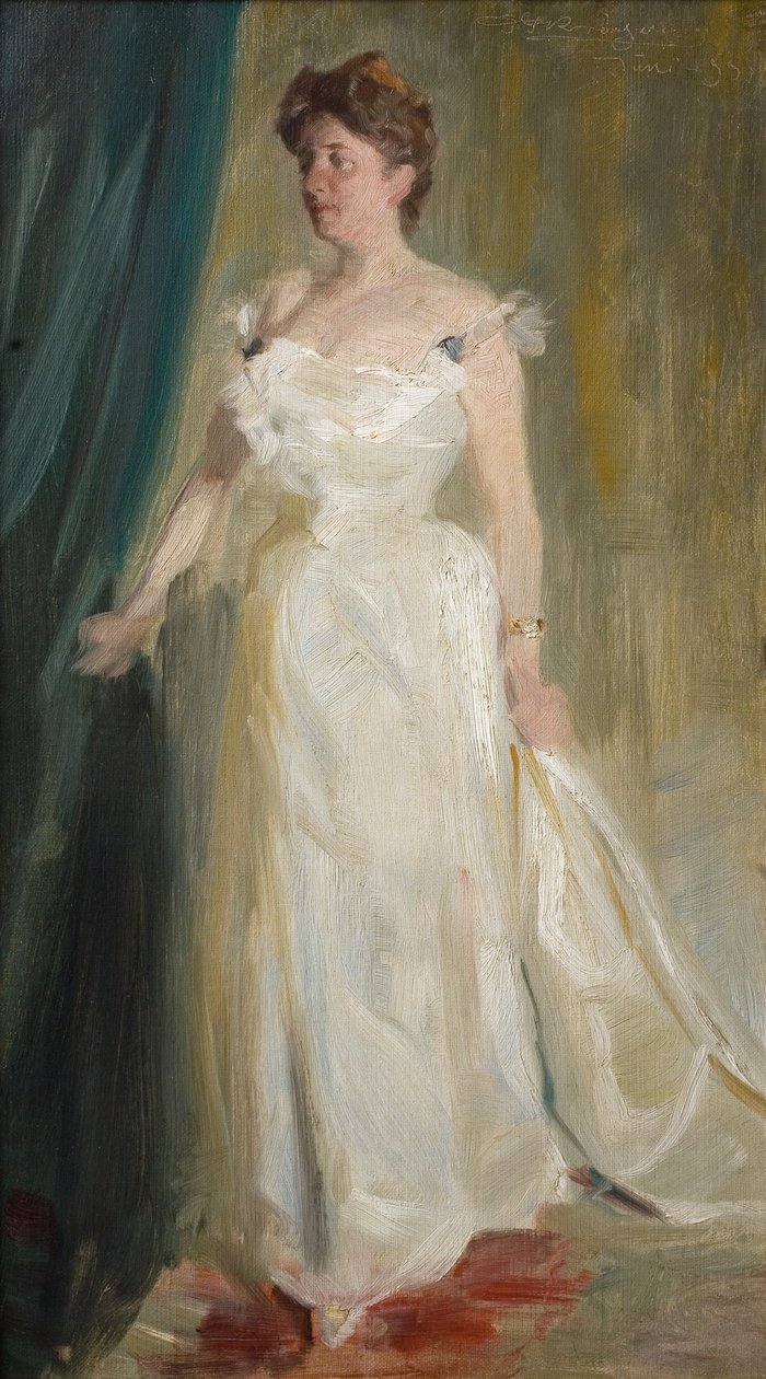 Portrett av grevinne Lillie Suzanne Raben-Levetzau av Peder Severin Krøyer