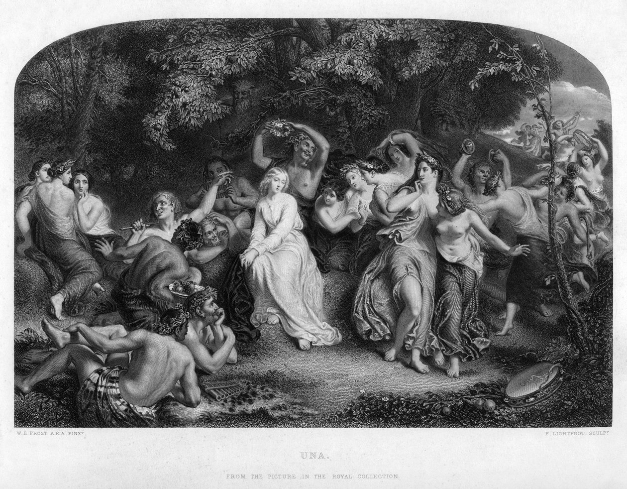 Una, 1800-tallet av P. Lightfoot