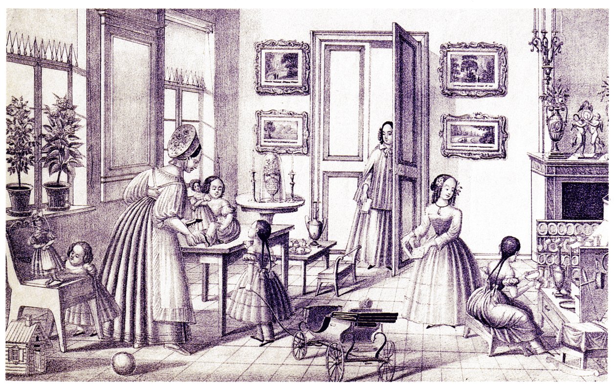 Barnerom, tidlig 1800-tall. av P. Vdovichev