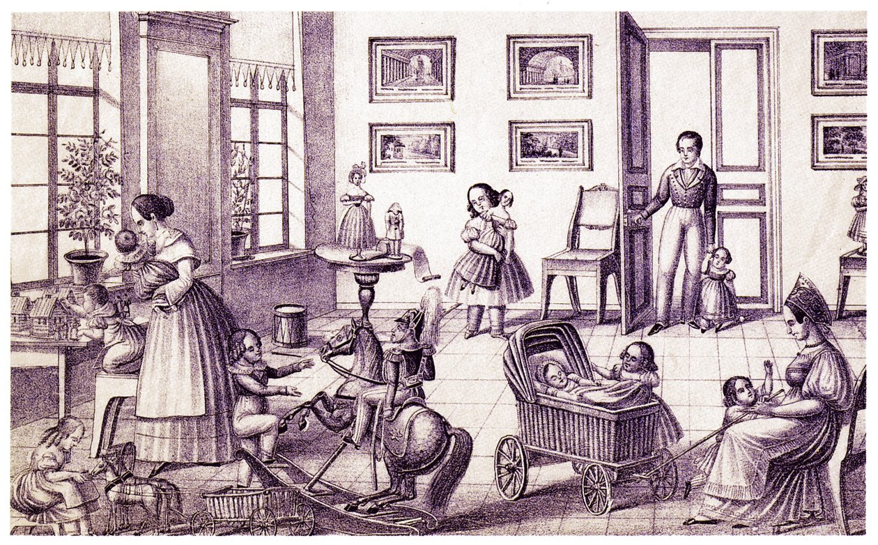 Barnerom, tidlig 1800-tall. av P. Vdovichev