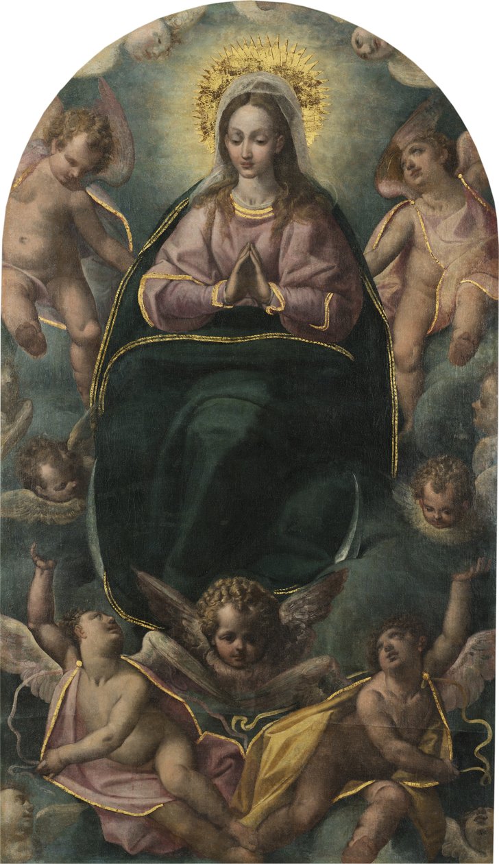 Madonna med engler av Pablo de Cespedes
