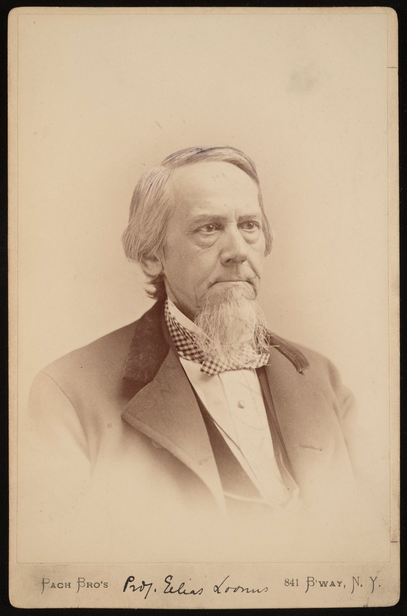 Portrett av Elias Loomis 1811-1889, mellom 1883 og 1889. av Pach Bros