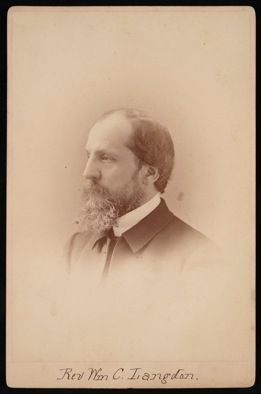 Portrett av pastor William Chauncy Langdon 1831-1895, ca. 1881. av Pach Bros