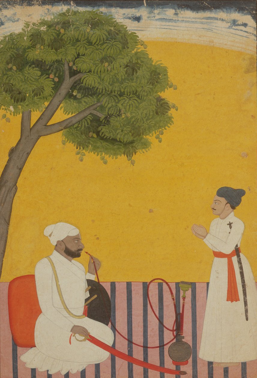 Portrett av en prins, Jammu, Kashmir, 1760 av Pahari School