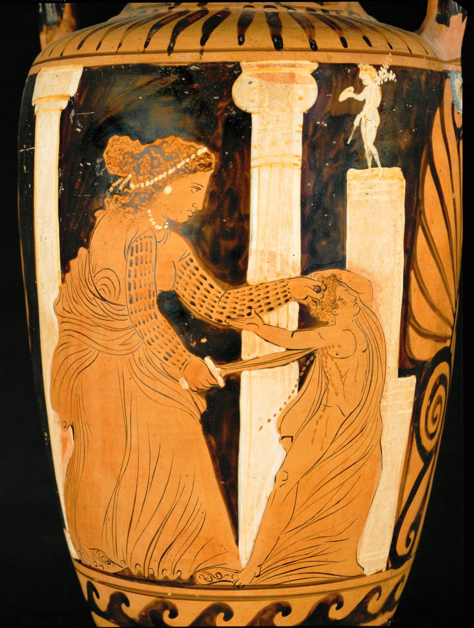 Medea dreper sønnen sin for å hevne Jasons utroskap … av Painter Ixion