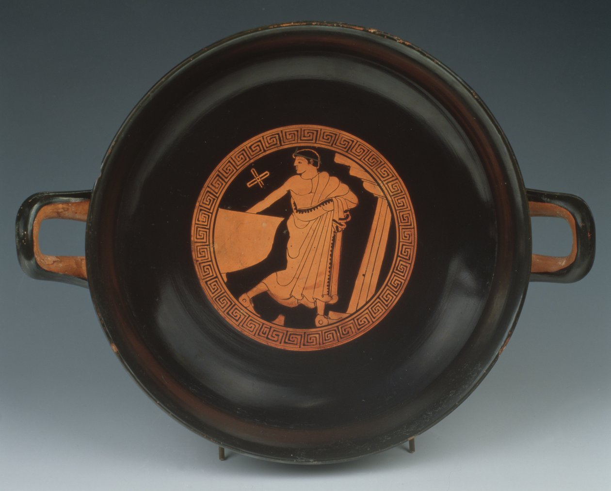 Rød figur Kylix, 490-480 f.Kr. (keramikk) av Painter of the Paris Gigantomachy