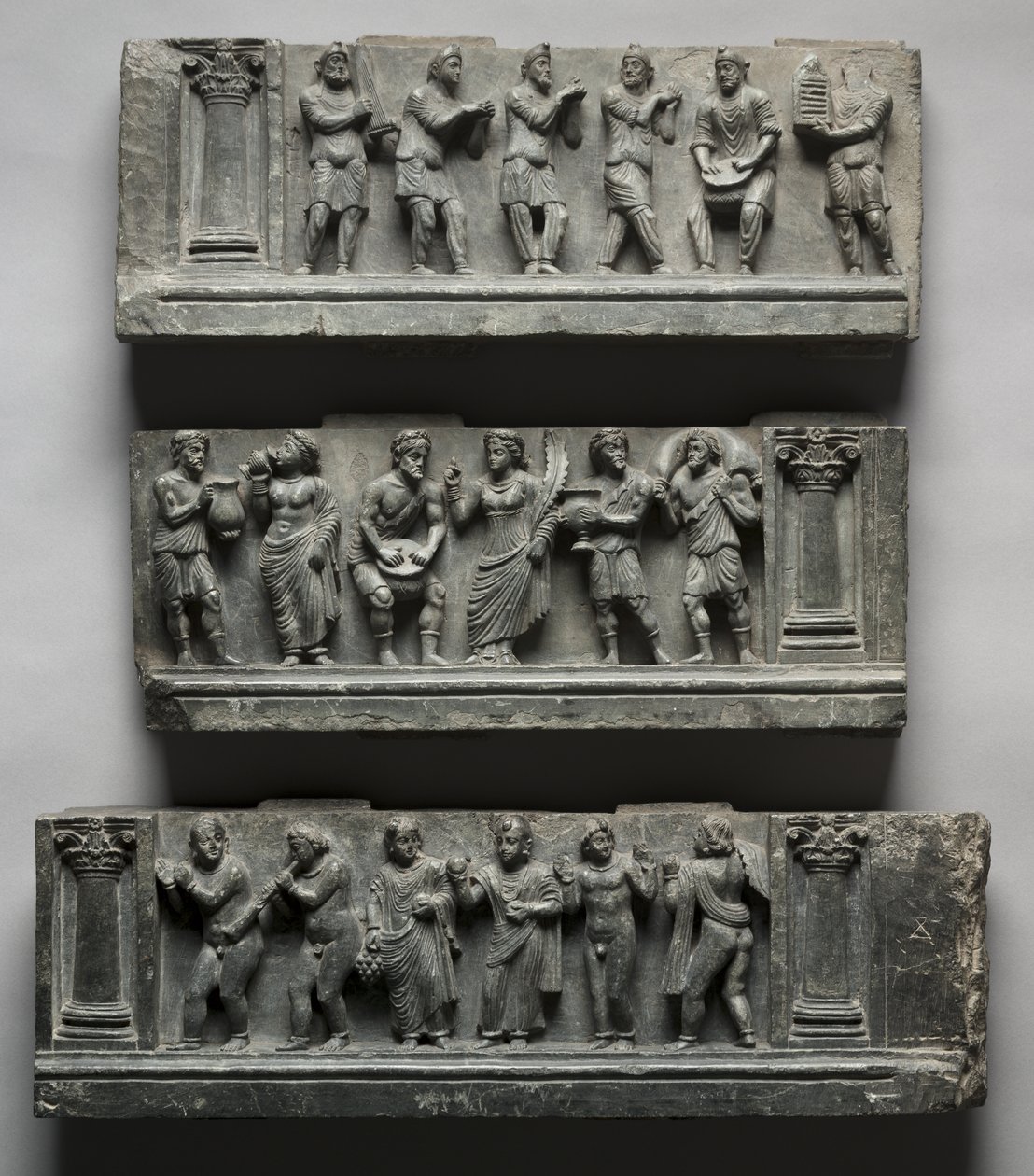 Babylonsk nødhjelp, Pakistan, Gandhara, Buner-området, Tidlig puteperiode (Ed 1-3to) (Schist) av Pakistani School