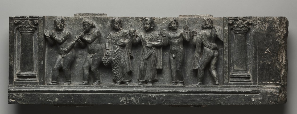 Babylonsk nødhjelp, Pakistan, Gandhara, Buner-området, Tidlig puteperiode (Ed 1-3to) (Schist) av Pakistani School