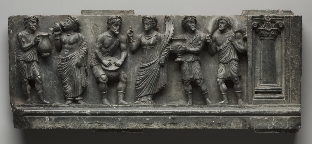 Babylonsk nødhjelp, Pakistan, Gandhara, Buner-området, Tidlig puteperiode (Ed 1-3to) (Schist) av Pakistani School